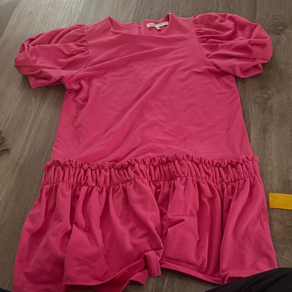 English Factory Pink Ruffle Dress